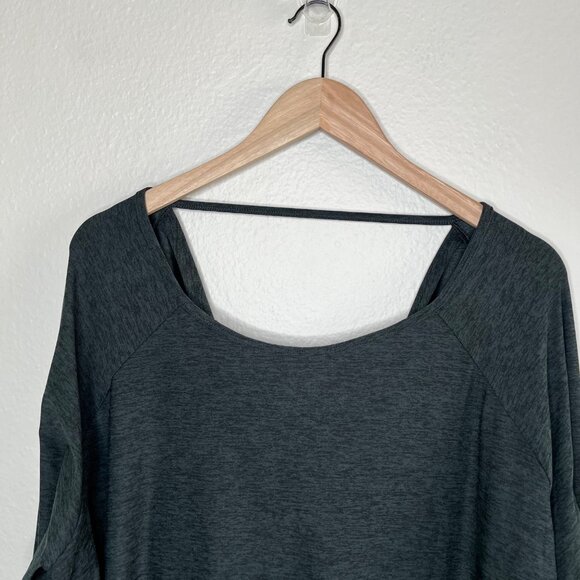 Spanx SkySoft Open Back Moisture Wicking Long Sleeve top 2X 50879R - Picture 4 of 12